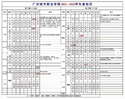 最新2023广州城市职业学院寒假放假时间安排